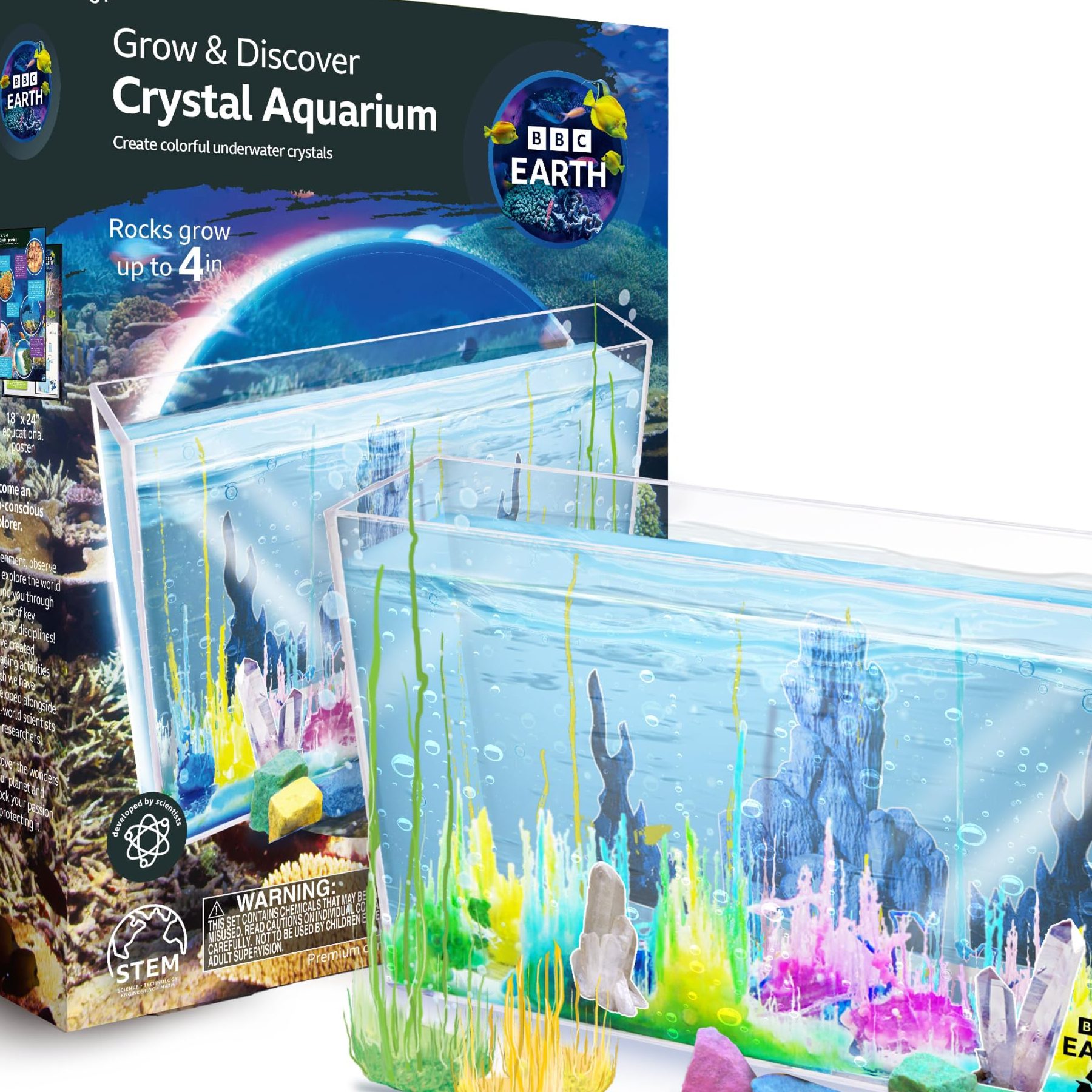 blue crystal aquarium