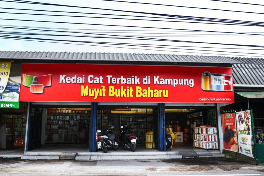 kedai cat terbaik di kampung bukit baharu