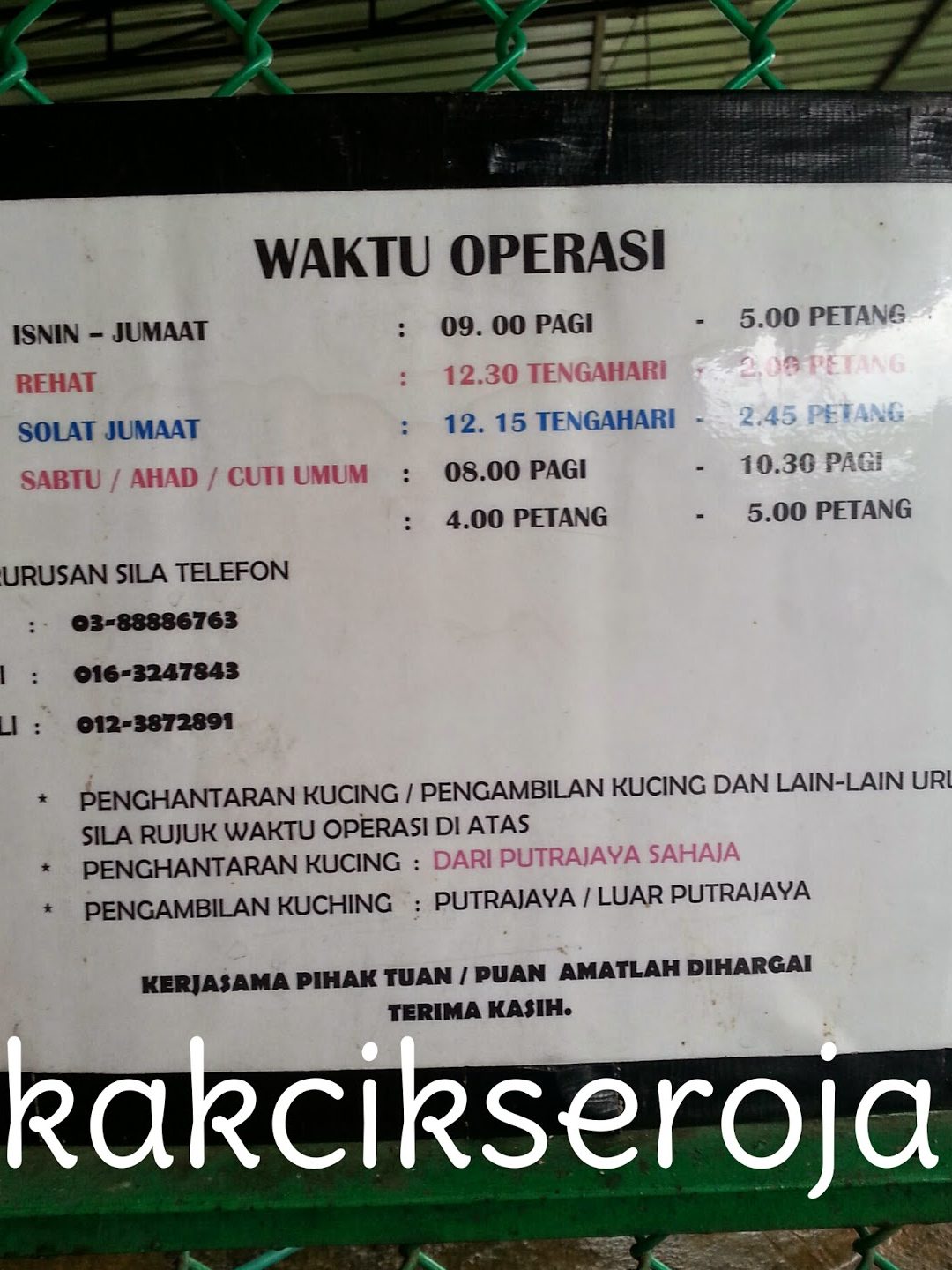 Pusat Perlindungan Kucing Putrajaya 1 pusat perlindungan kucing putrajaya